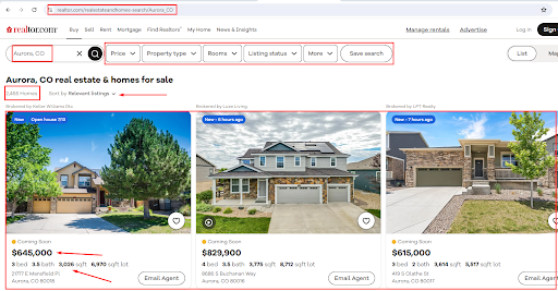 realtor web scraper