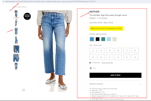 bloomingdales web scraping