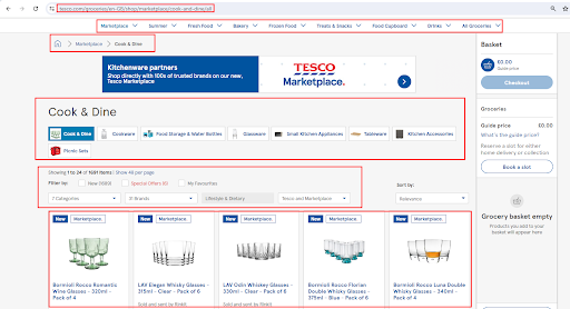 Tesco web scraper