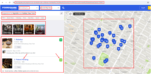 foursquare data scraper