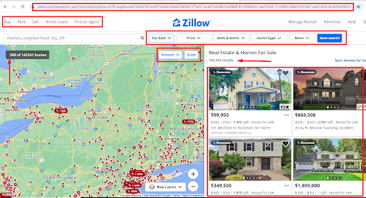 scrape data from zillow