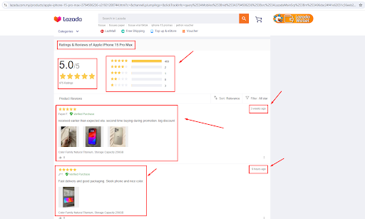 lazada review scraping tool