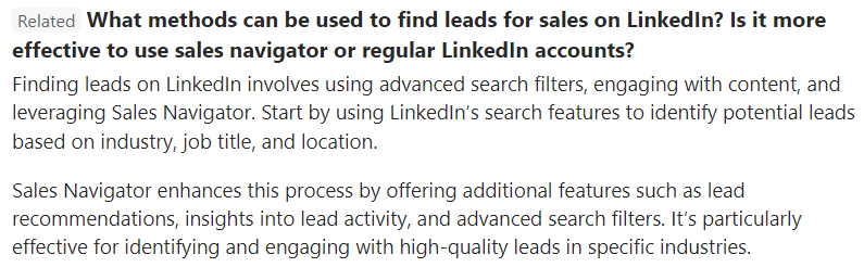 Advanced search filters