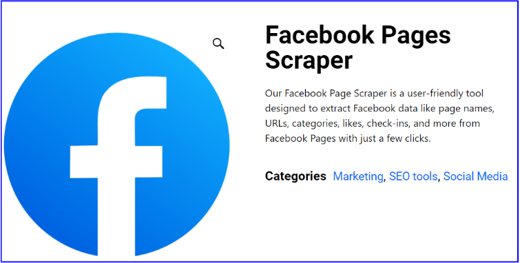 facebook scraper