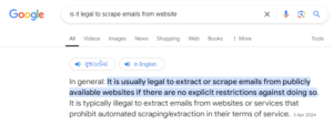 legal scrap google search