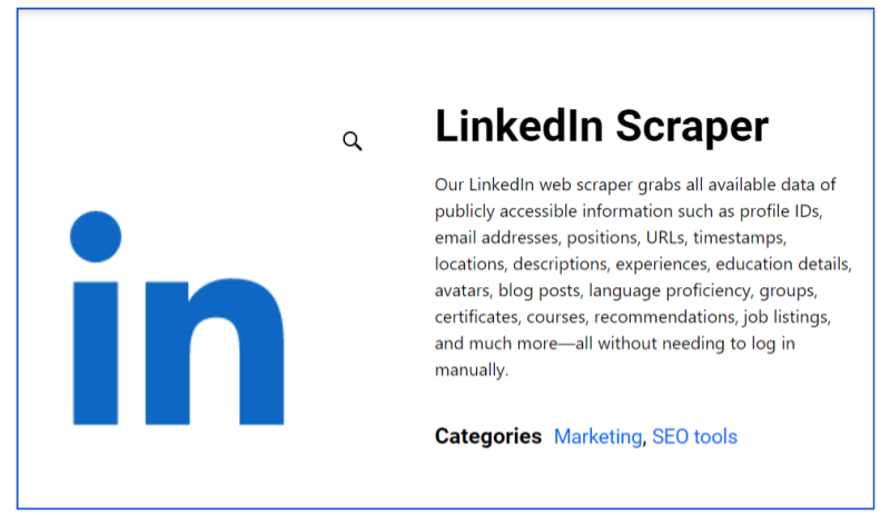 linkdin scraper