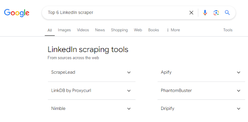 linkdin scraping tool