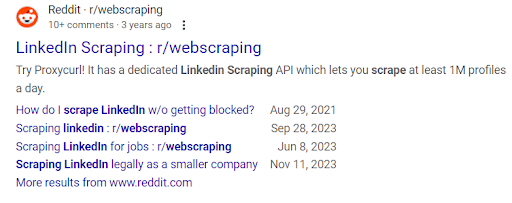 reddit scraper