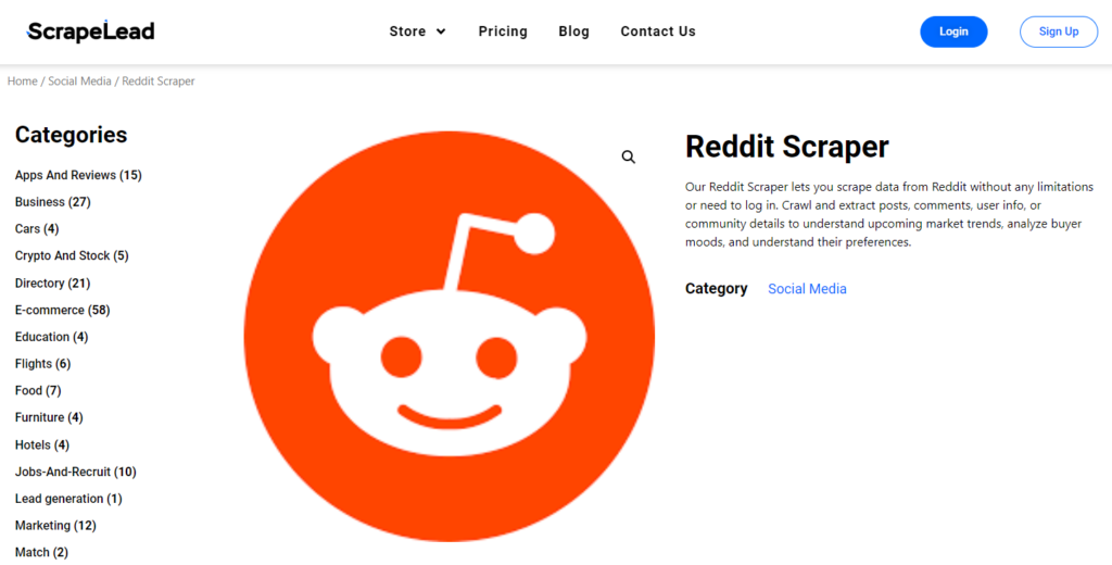 reddit scraper