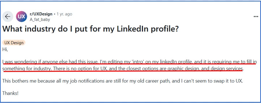 Industry Isn’t Listed on LinkedIn 11