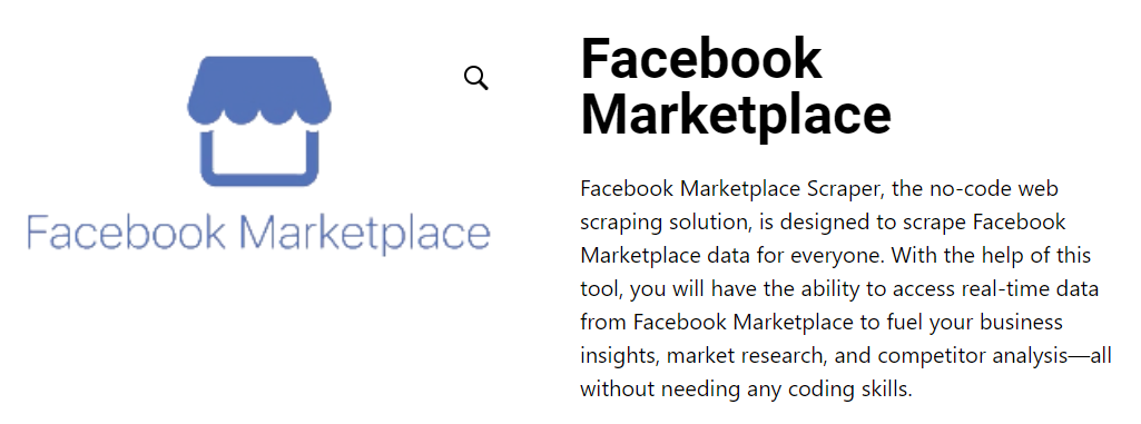 ScrapeLead's Facebook Marketplace Scraper