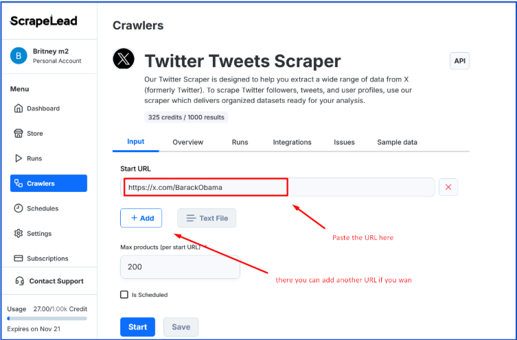 Step 3 - twitter scraper