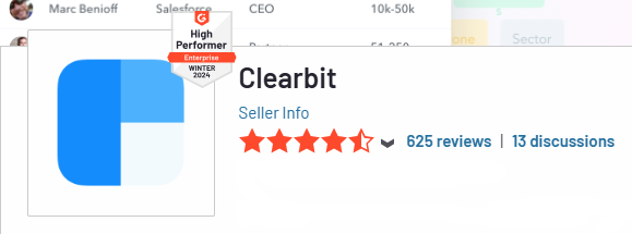 Clearbit rating