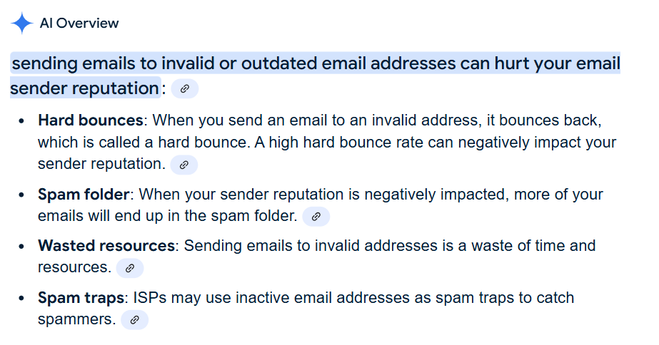 Invalid email address (AI overview)