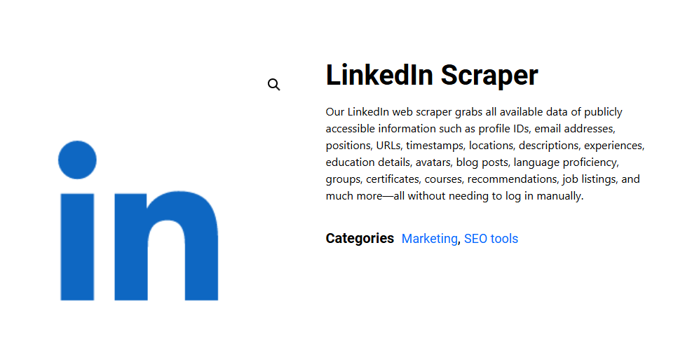 linkedin scraper