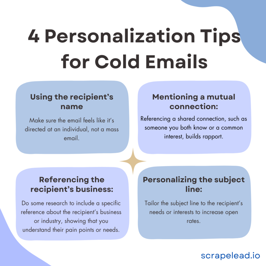 4 Personalization Tips for Cold Emails