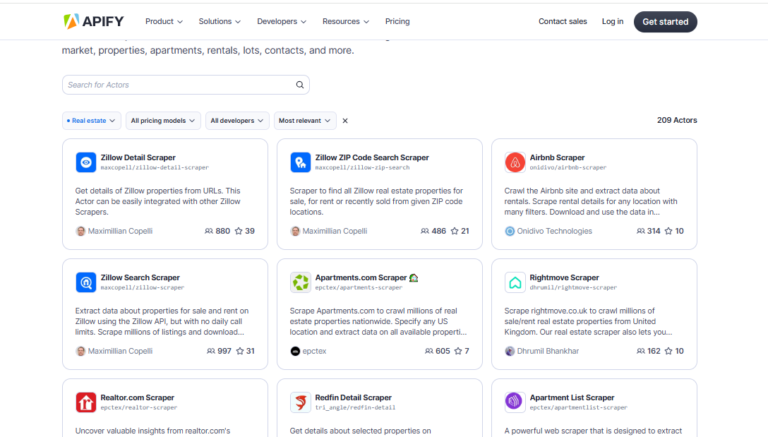 7 Best Real Estate Web Scraping Tools in 2025