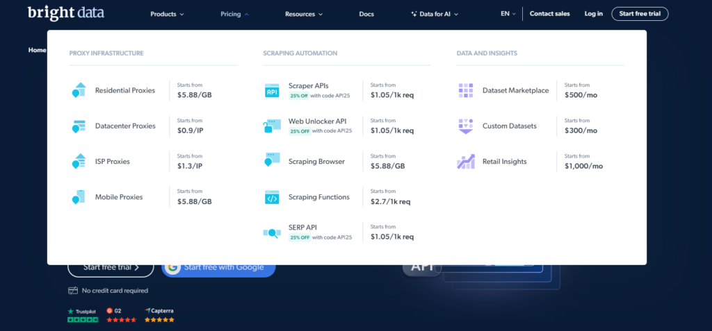 BrightData-Pricing