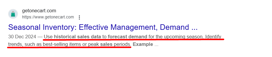 Using historical sales data to forecast demand