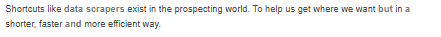 Why data scrapers exist