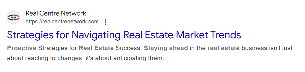 being proactive in real estate