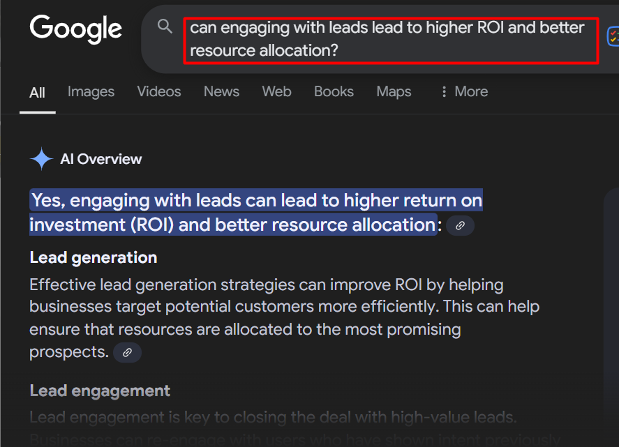 engaging leads to better ROI