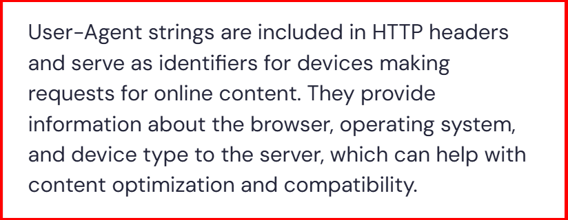 user-agent strings