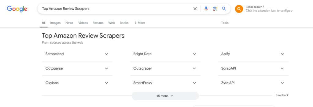 Top Amazon Review Scrapers