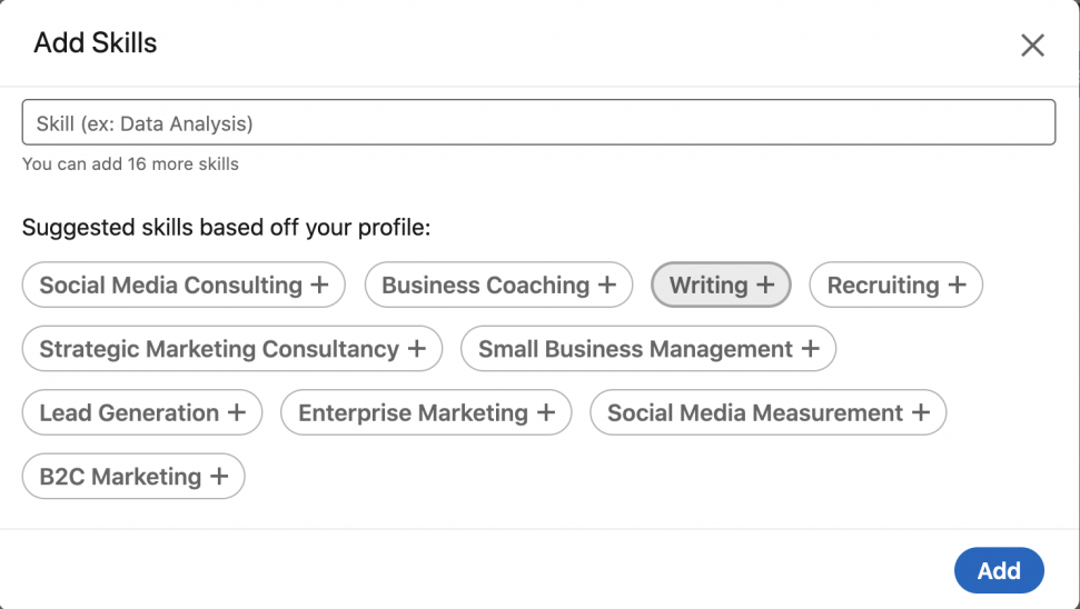 linkedin skills