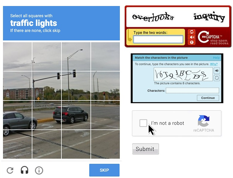 captchas