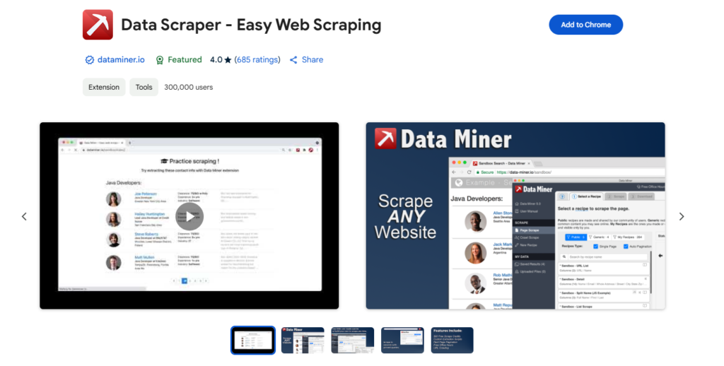 Data Scraper