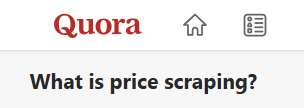 what is price scraping