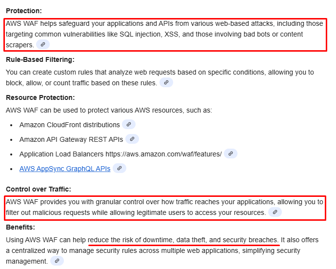 What is AWS WAF used for