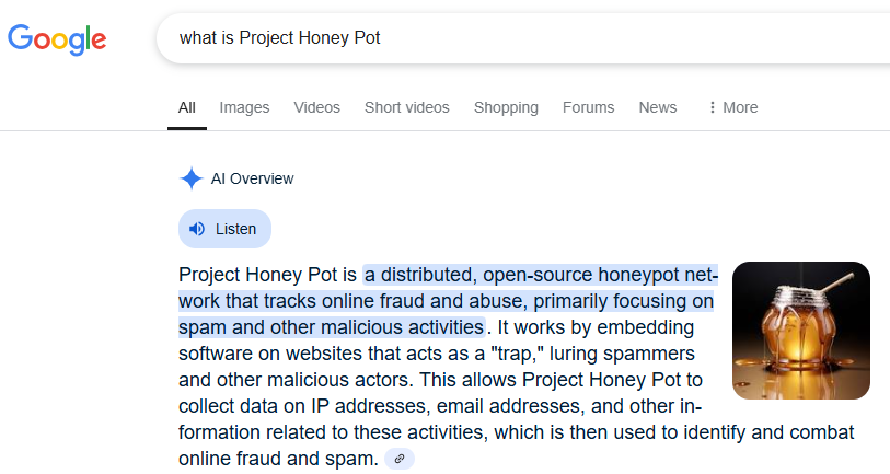 what is Project Honey Pot
