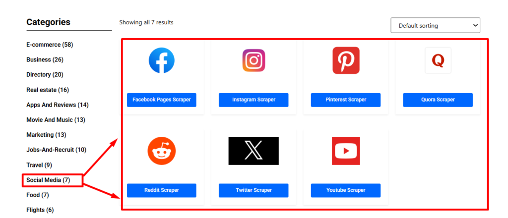 Scrapelead social media scrapers