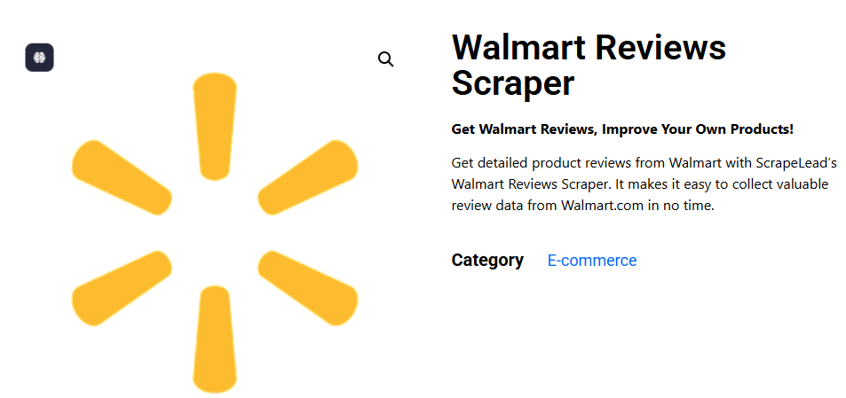 Walmart Reviews Scraper